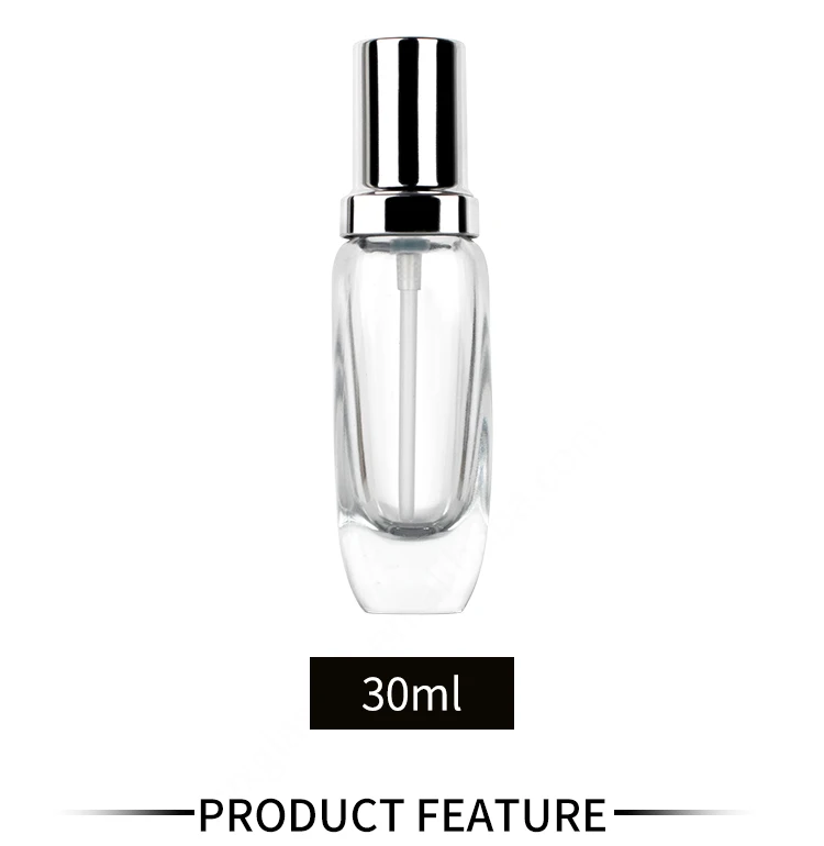 Wholesale custom 30ml empty cosmetic liquid foundation container glass bottle with pump manufacture