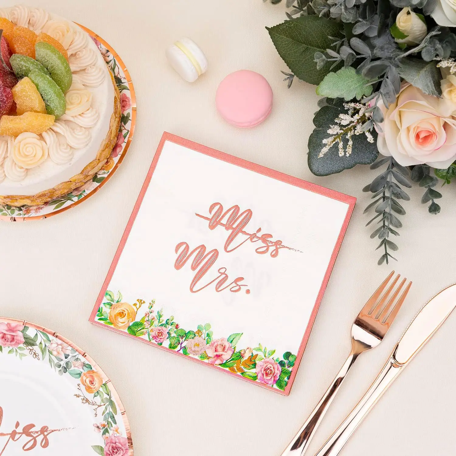 DAMAI Wedding Supplies Party Decor Disposable Tableware Set Paper