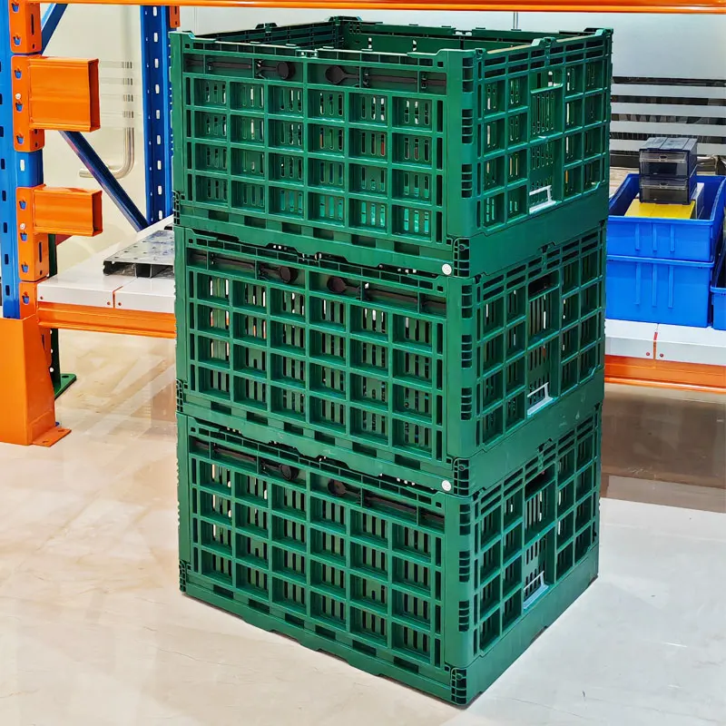 Heavy Duty Folding Plastic Containers Box Collapsible Crates For Fruits And Vegetables Buy