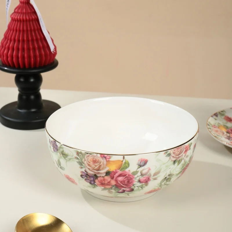 product wholesale floral ceramic coffee cup tea cups and saucers set bone china dinner set for parties  weddings-7