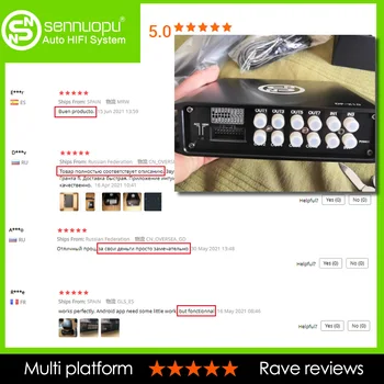 Sennuopu X10 カーオーディオ DSP パワーアンプ - 4チャンネル、クラスAB