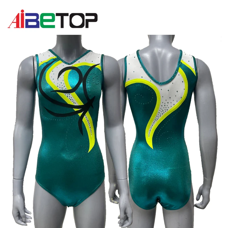 Custom Your Own Logo Wholesale Gymnastics Leotards Suppliers In China Rhinestone Gymnastics