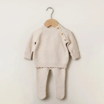 High Quality Toddler Baby Clothing Custom Logo Chunky Knit Baby Sweaters Knitted Comfort Baby Clothes Full range of sweaters