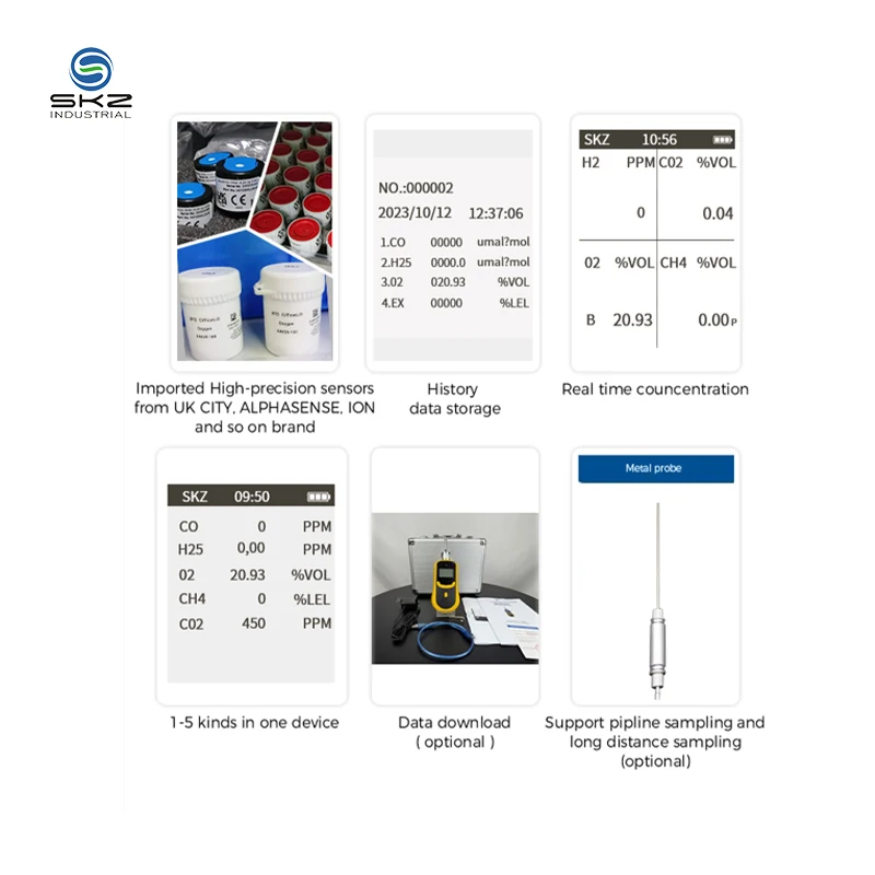Pump Built in Portable Methanol test SKZ1050-CH4O test Gas Leakage Detector for Industrial