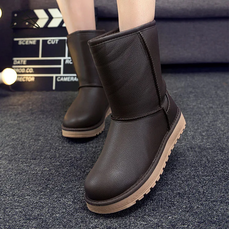Mode Harige Vrouwen Warm Klassiek Pu Lakleer Zachte Platte Buitenzool Lange  Rechte Waterdichte Winter Pluche Harige Snowboots - Buy Vrouwen Laarzen, Snowboots,Kids Laarzen Product on Alibaba.com