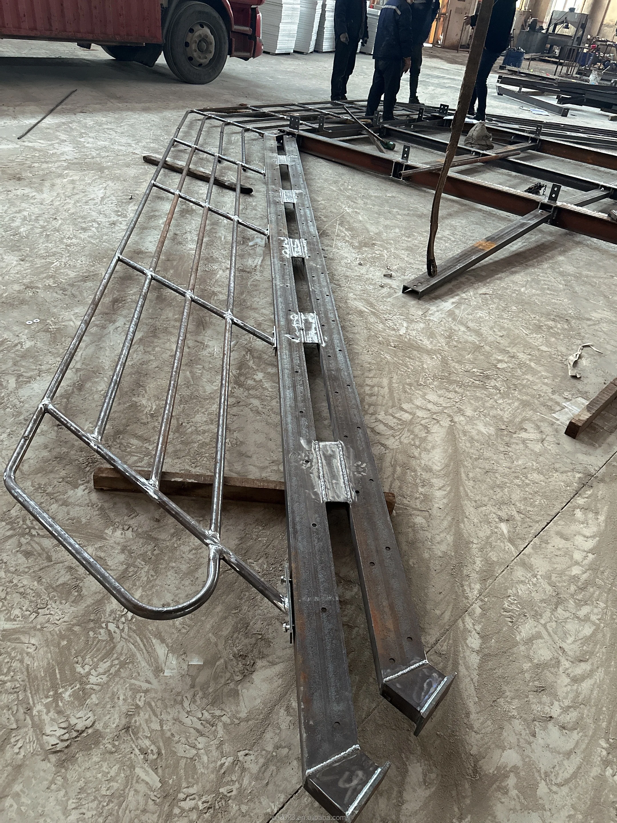 Painted Balustrades Handrails Pipe Railing For Industrial Platforms ...