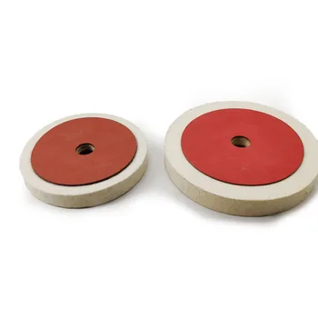 Lot 10 Disques Polissage Laine 100 Mm – Tampons Feutre Pour Meuleuse D'Angle Verre, Métal, Bijoux, Marbre