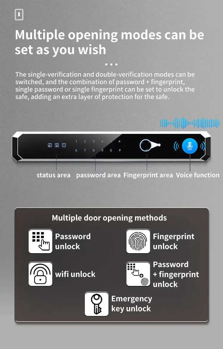 CEQSAFE TUYA APP WIFI  Safe Box for Hotel Factory Direct Sale Double Insurance Anti-theft Safe Box Passoward Fingerprint Safes details