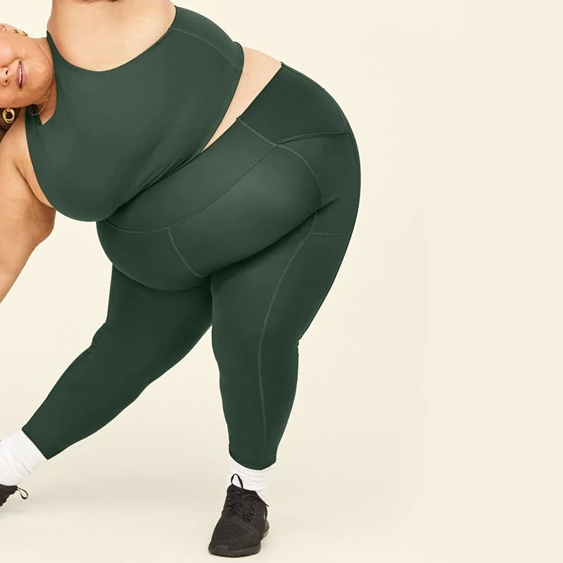 Top Quality Women's Clothing Plus Size Gym Wear Soft High Waist Gym