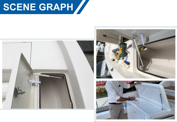 Gas Spring 316 Stainless Steel Marine Gas Strut Gas Shock For Boat