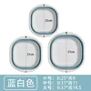 Lavabo plegable [Azul y blanco]