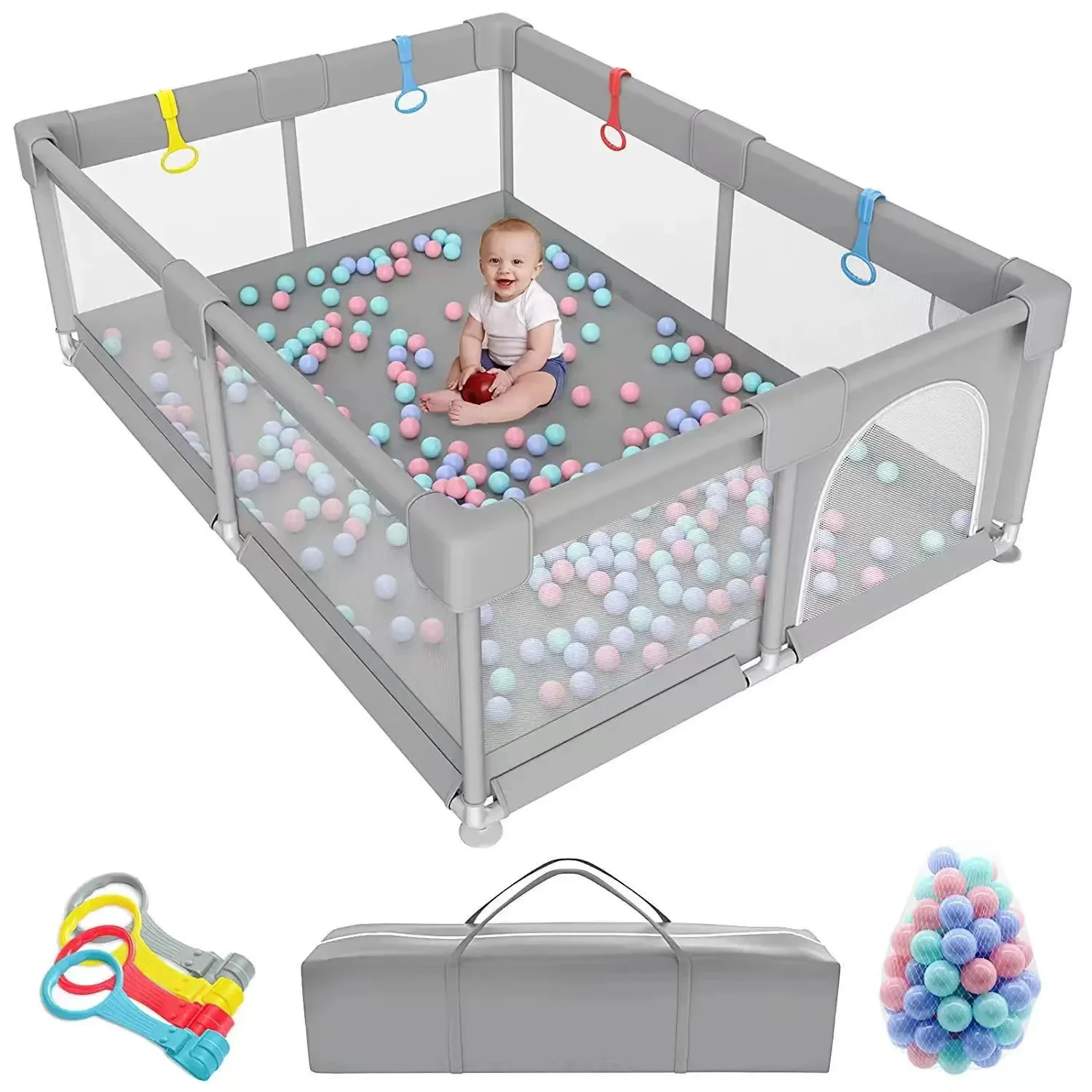 Wholesale Astm Certificate Playard Baby Crib Kids Baby Playpen With Mat Play Pen For