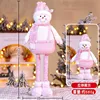 Medium Pink 70CM Telescopic Snowman