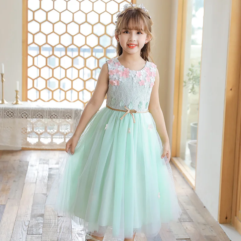 Source Pretty Elegant Baby Girl Dresses Princess Frock Design Dress age 3-14  Years Old Wedding Flower Kids Dress 21163 on m.