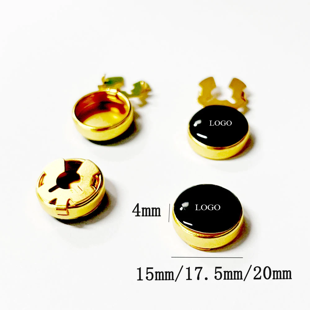 Woman Snap Clip Fancy Jewelry Button Covers Cufflinks Jewels Clips Over on Button Cover Manufacture