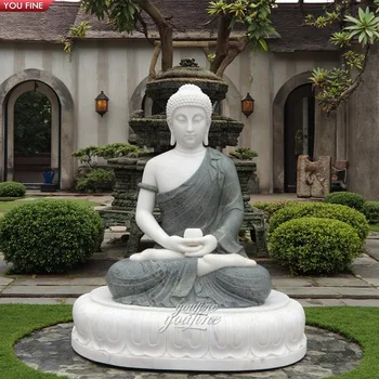 手彫りの屋外庭園用等身大天然石彫刻 大理石弥勒仏像| Alibaba.com