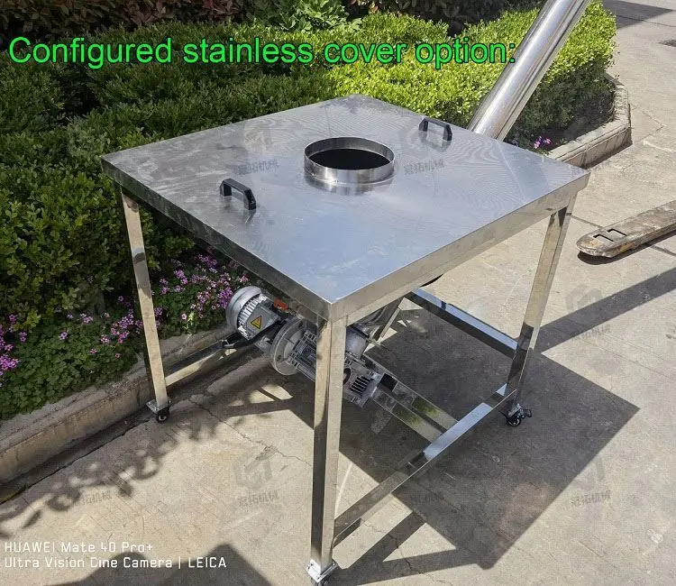 Screw Conveyor with Safety Switch Infeed Screw Conveyor with Best Quality