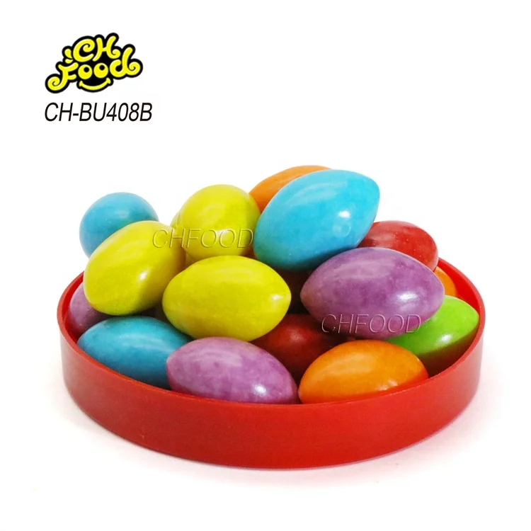 Manufacturer Wholesale OEM Fruit Flavor Olive-shaped Bubble Gum Halal Chewing Gum Candy Sweets