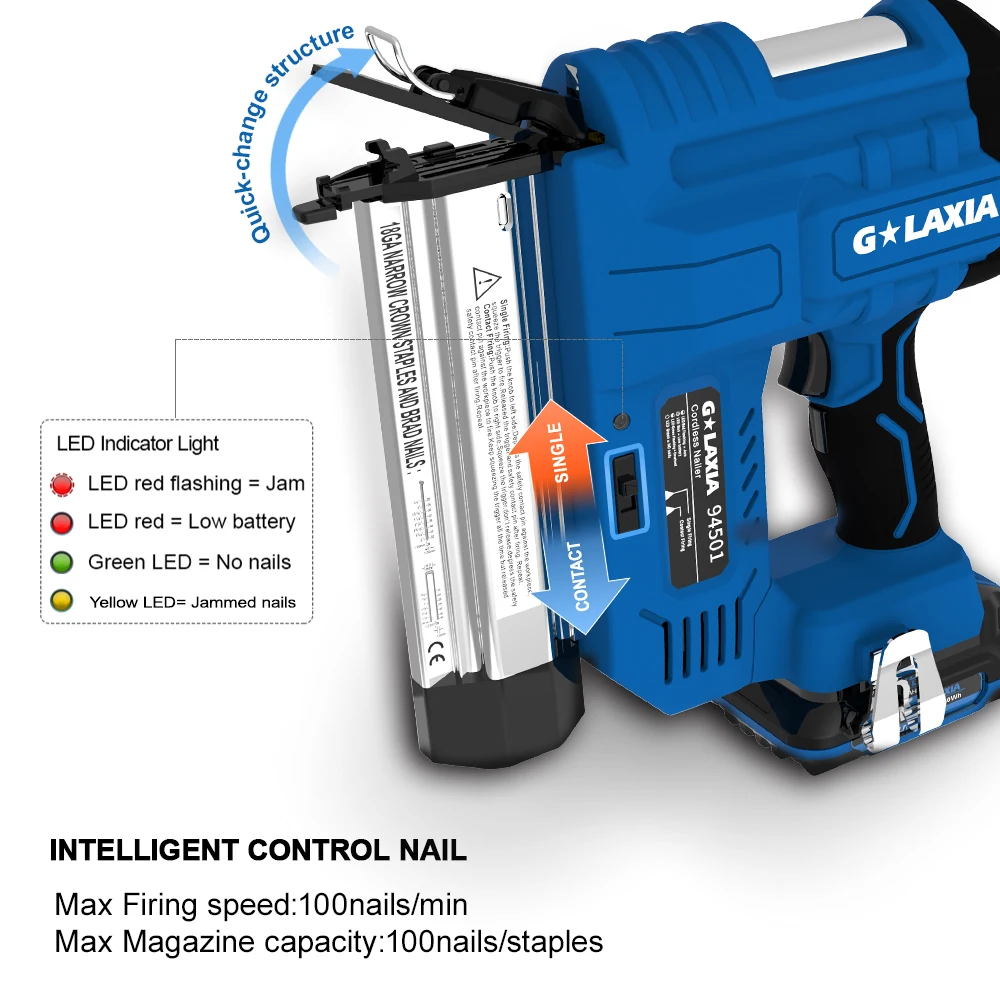 Workzone air store nail gun