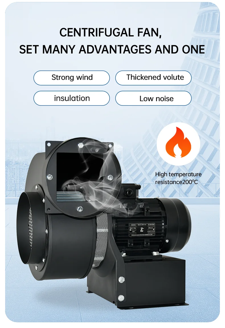 Centrifugal Blower, 220V, 6.7CMM, 60W, 48Db - detail 6