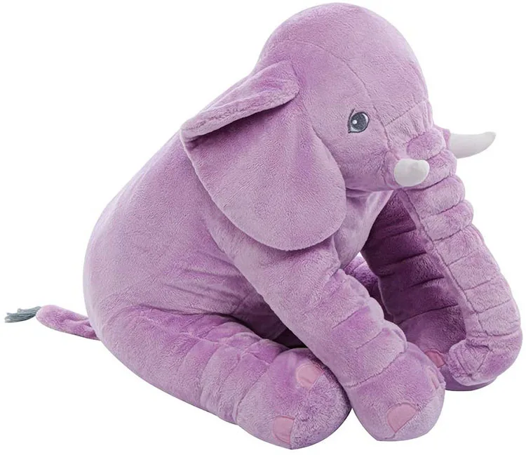 purple stuffed animal elephant