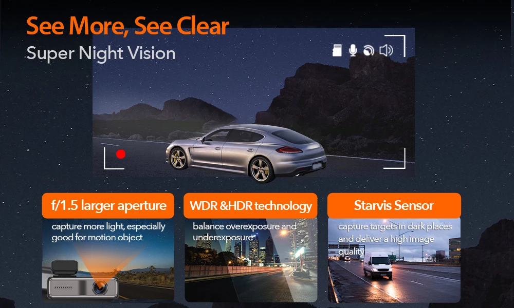 Factory Price Video Recorder Mini Wifi Dash Cam 1080p App Control