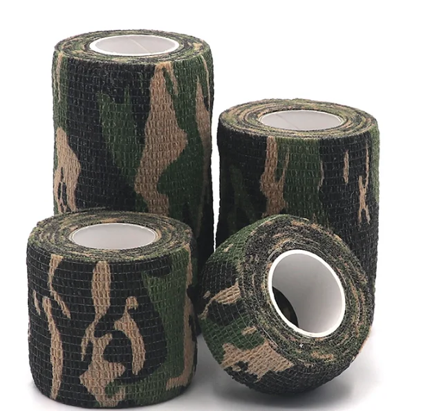 Прямая продажа с завода, камуфляжная самоклеящаяся лента медицинского класса, когезионная эластичная повязка ветеринарного стандарта