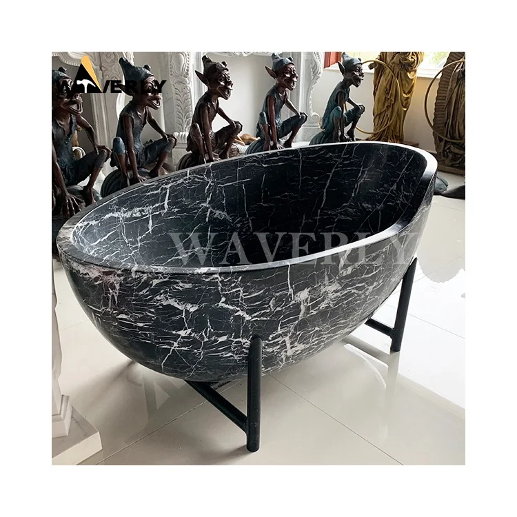 Luxury Custom Made Cheap Walkin White Marble Stand Alone Bathtub And