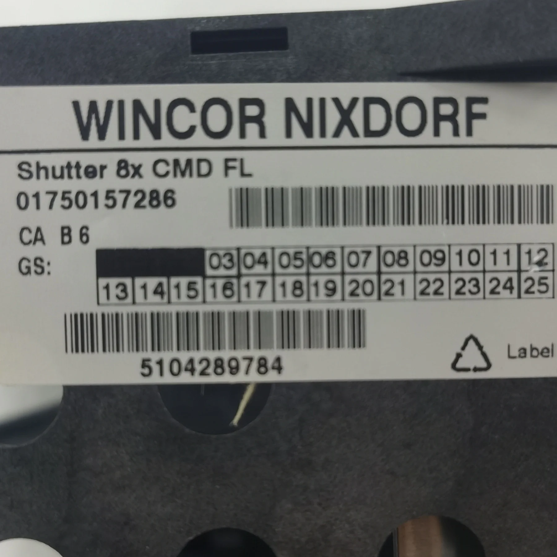 Wincor 1750157286 8x CMD FL Shutter 2060 2070 Cineo ATM Parts