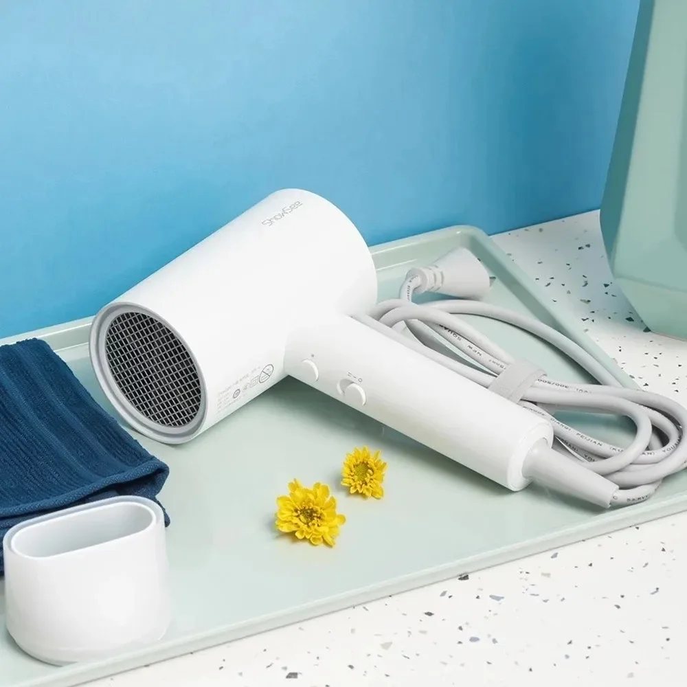 ShowSee Small hair dryer household negative ion high power student air duct dormitory hair salon softly does not hurt hair