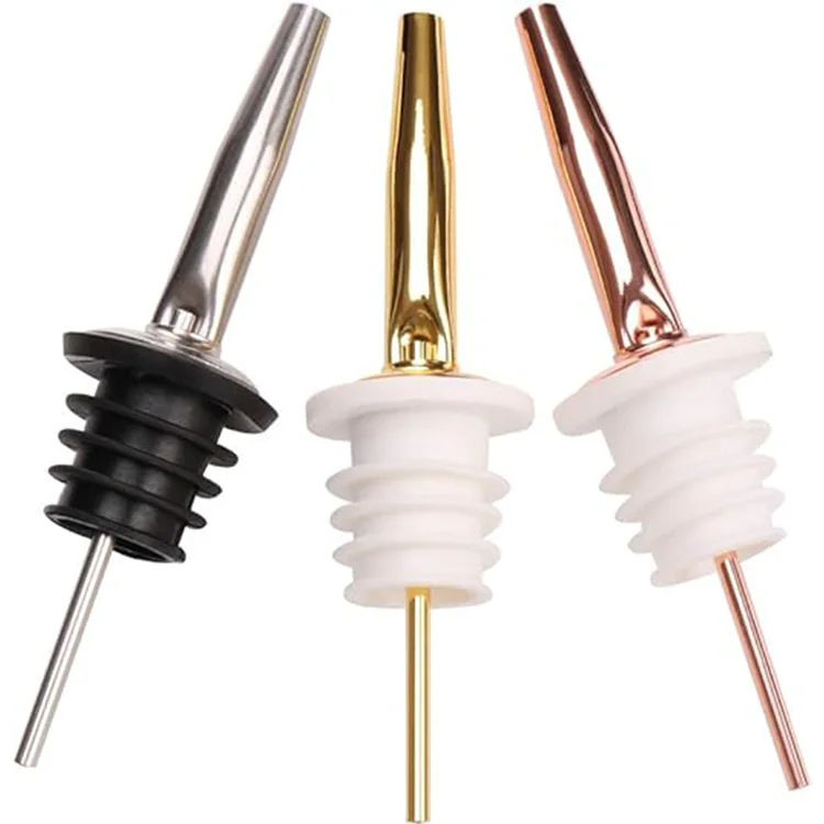 Liquor Pour Spout Pour Spouts for Bottles Liquor Bottle Pourers with Dust Caps Bar Bartender Accessories Speed Pourers with Custom Logo