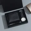 Set da 3 pezzi: penna-portafoglio-nero