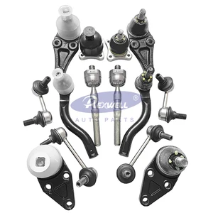 Car Chassis Parts Auto Suspension Control Arm Ball Joint Stabilizer Link Tie Rod End Set 4013A211 4010A056 for Mitsubishi Pajero