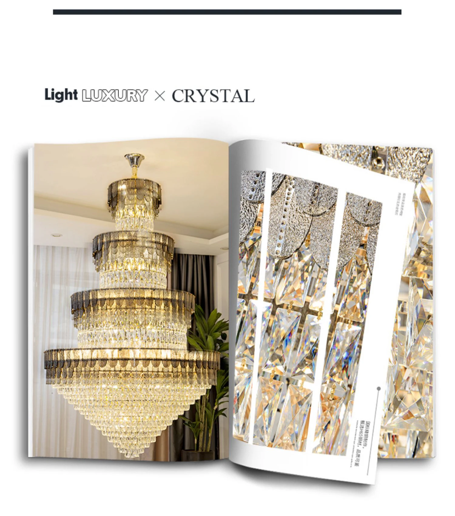 View of Modern Indoor Lighting - Luxury Penthouse Chandelier