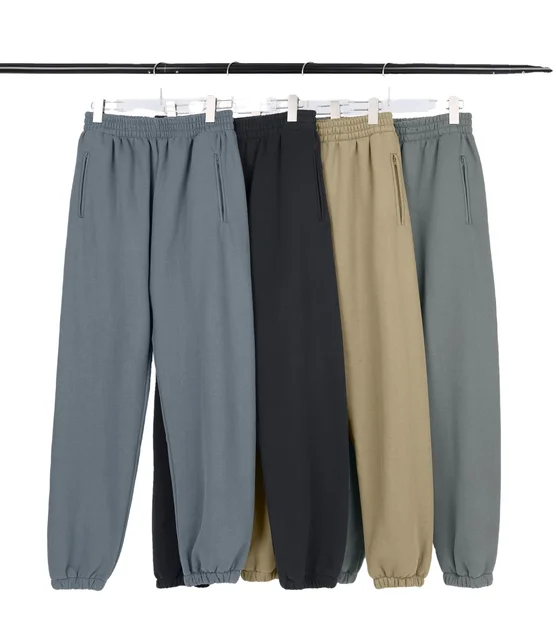 Instagram HYPE FIVE new Kanye Kanye sweatpants for men and women in a solid color khaki gray and blue sweatpants
