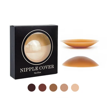 INVISFEEL Reusable Medical Grade Silicone Nipple Cover Non-Adhesive Thin Ladies Breast Petals Provides Skin Customizable 1-3