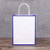 Blue border White