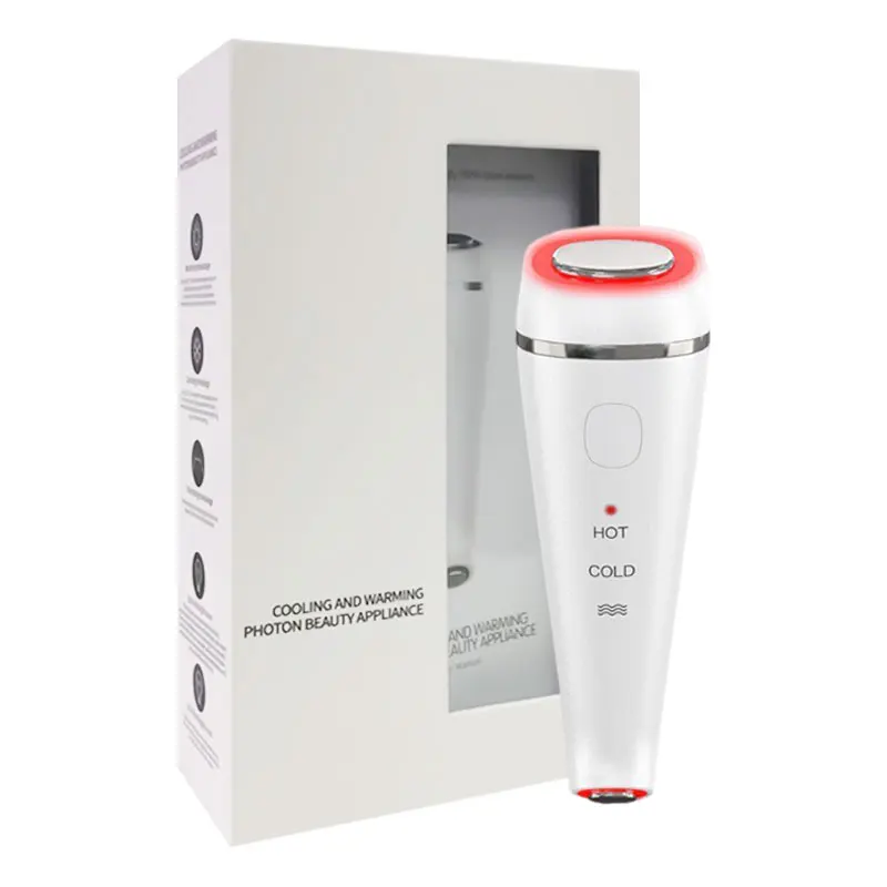 Heating and Cooling Photon Facial Eye Care Massager Red Light Blue Light Beauty Device