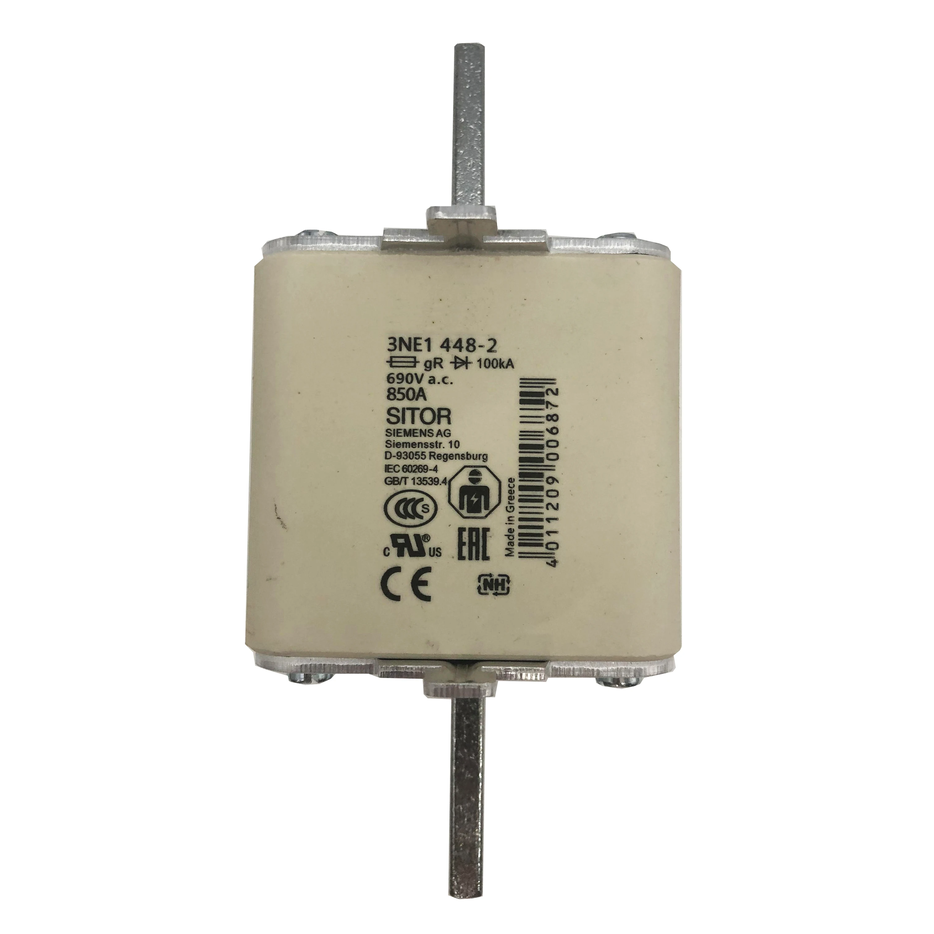 New Original 3NE1448-2 3ne14482 high-speed semiconductor fuse. Quick-breaking short-circuit protection, low power loss, high breaking capacity, protects inverter, servo and rectifier power devices. Widely used in industrial frequency conversion drive 