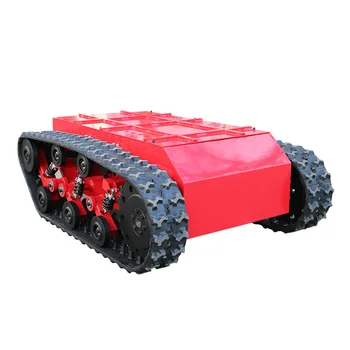 Small Pipeline Target Machine All-Terrain Walking Intelligent Robot Inspection Special Rubber Track Chassis for Construction