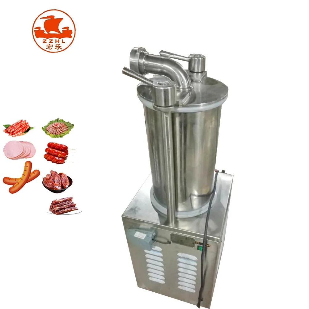 High Quality Automatic Churrera Machine Sausage Filler With Twister 35L Hydraulic Sausage Filling Making Machine Meat Extruder