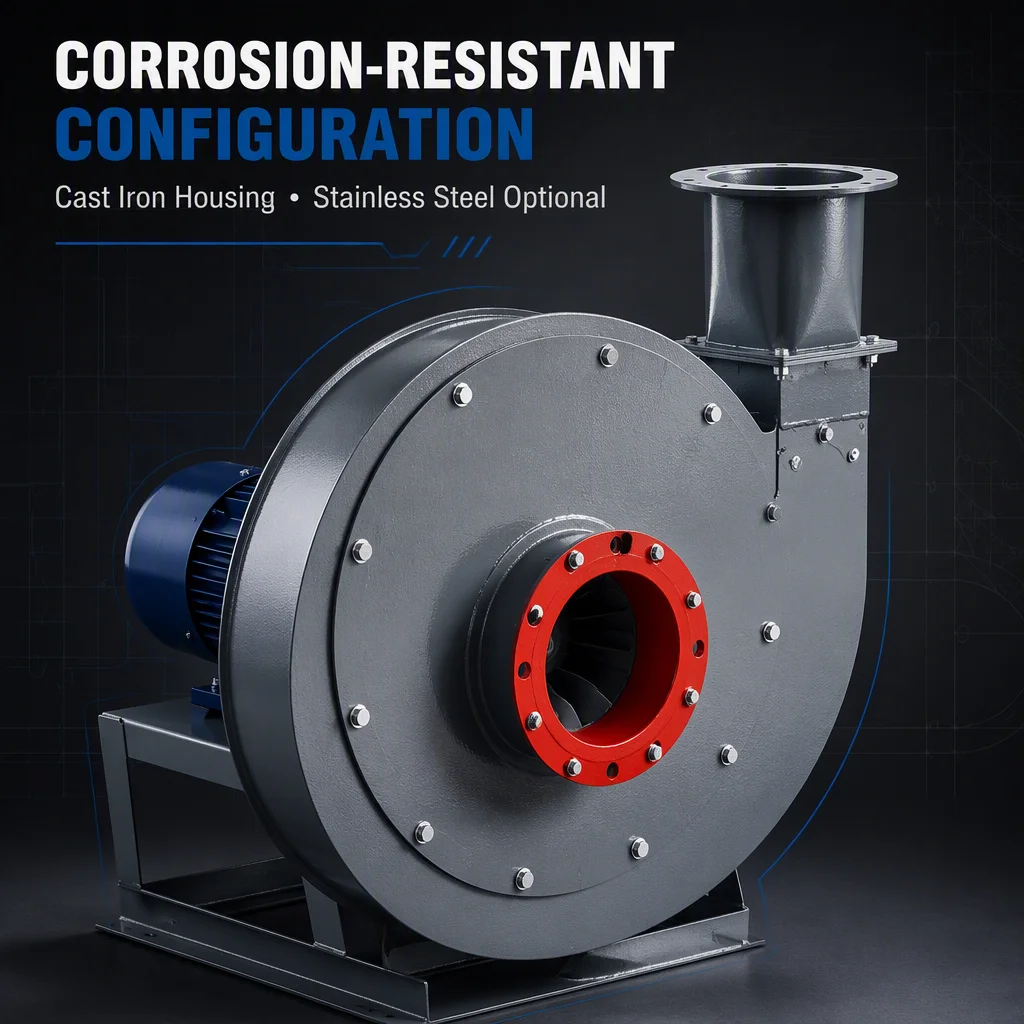 Corrosion-resistant High-pressure Centrifugal Ventilator - detail 14
