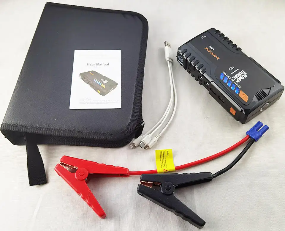Dual USB Charging Battery Power Bank 18000mAh Emergency Car Jump Starter 12V 1000A Peak Current Booster Jump Starter Led Light