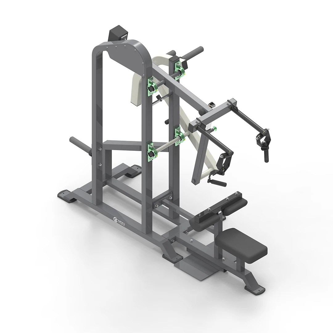 Mpks Steel Plate Loaded PR06 Lat Pulldown Machine with Safety Features for Back Fitness &Workout for Gym Equipment