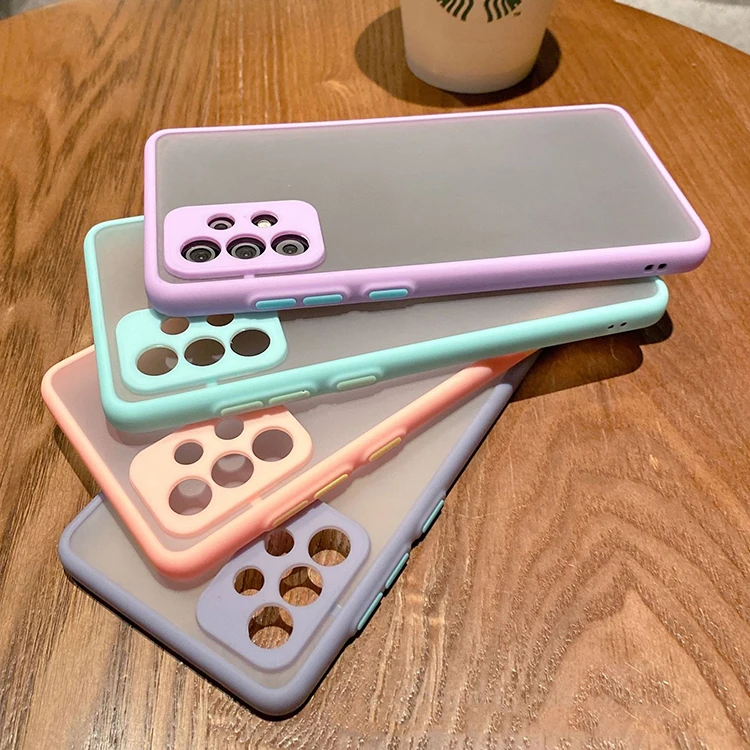 For Samsung A33 Protective Mobile Accessories Strong Shockproof Back Phone Cover for Samsung A53 A73 Frost Mobile case