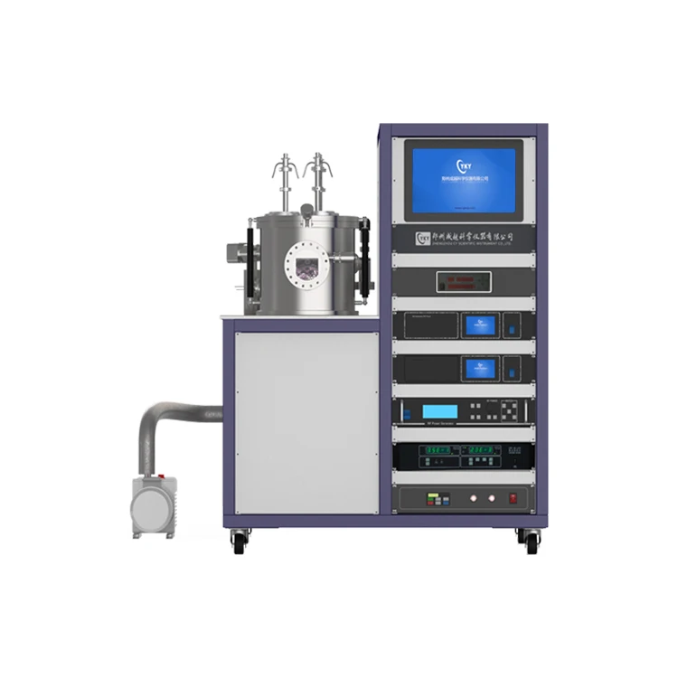 Lab High Vacuum Evaporation Sputtering Coater Deposition Golden Film On
