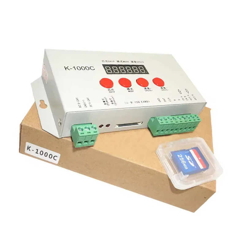 DMX512 K-1000C LED Pixels SD Card Controller DC5V-24V for Programmable ...
