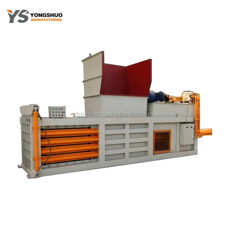 Automatic Horizontal Hydraulic Waste Paper Board Carton Compactor Cardboard Press Baler