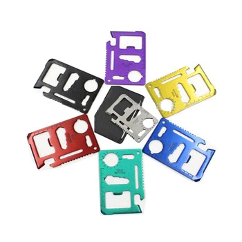 
Цветной нож для кредитных карт Мультитул с лазерной гравировкой логотипа на заказ 