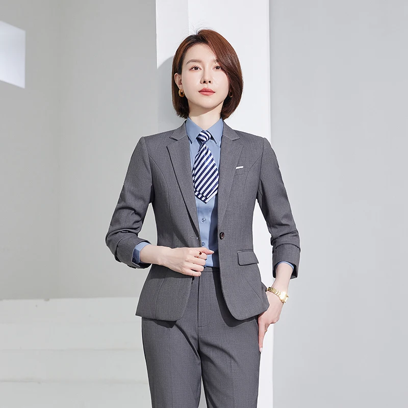 Generic Women Ladies Slim Formal Pant Suit Business Interview